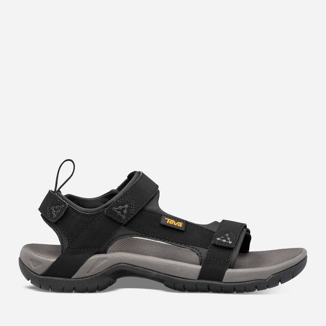 Teva Men's Meacham Walking Sandals 3914-685 Black Sale UK
